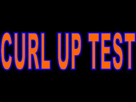 Cadence Curl Ups Physical Fitness Test - YouTube