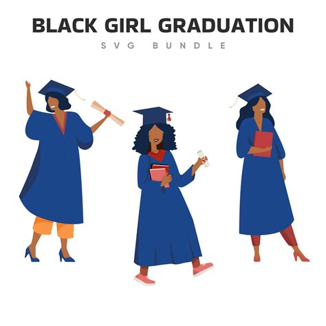 Black Girl Graduation SVG Designs | Master Bundles