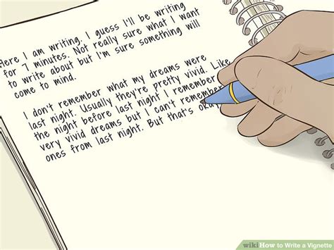 How to Write a Vignette (with Examples) - wikiHow