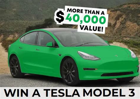 Win a Tesla Model 3 Giveaway 2024 | SweepstakeBible