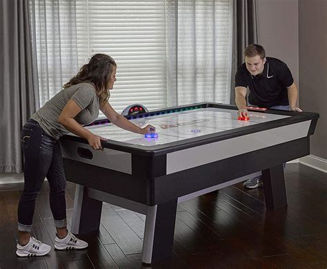 Atomic Top Shelf 7.5’ Air Hockey Table with 120V Motor for Maximum Air Flow