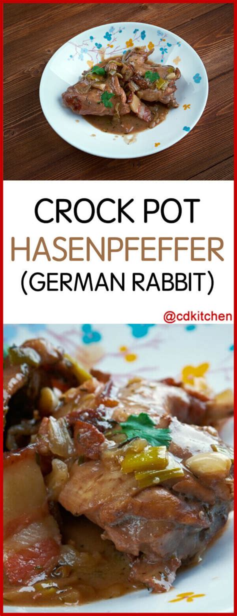 Crock Pot Hasenpfeffer (German Rabbit) Recipe | CDKitchen.com