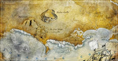 Jurassic Coast Map by Heliocyan on DeviantArt