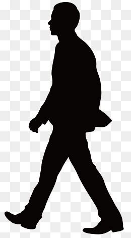 Man Walking Silhouette Vector at Vectorified.com | Collection of Man ...