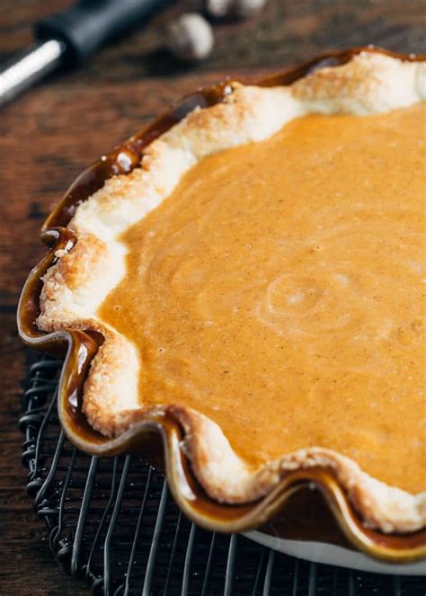 Pumpkin Custard Pie - Striped Spatula