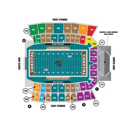 Brooks Stadium Seating Chart - Seating plans of Sport arenas around the World