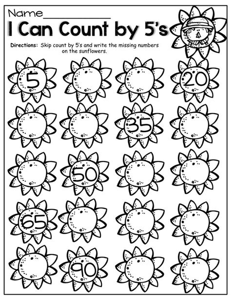 Counting by 5's! | Kindergarten math worksheets counting, Math ...