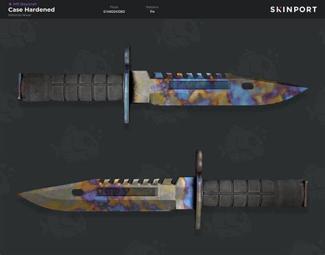 [H] M9 Bayonet | Case Hardened (MW), Stiletto Knife | Marble Fade (FN ...