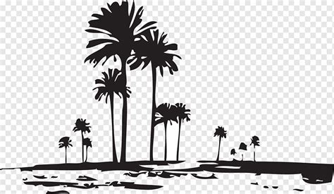 Coconut Tree Silhouette PNG Images With Transparent, 45% OFF