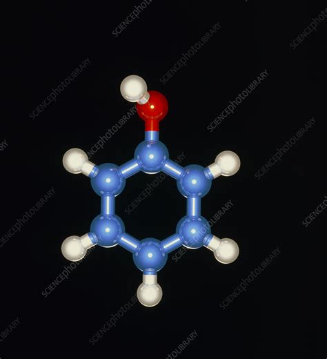 Phenol (carbolic acid) molecule - Stock Image - A700/0107 - Science Photo Library