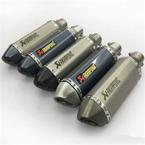 Universal Modified Akrapovic Motorcycle Muffler Exhaust Pipe | Shopee ...