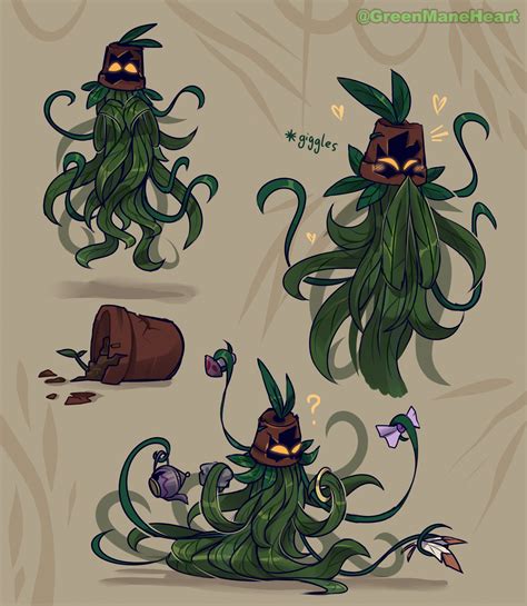 Deogen the Spirit Plant doodles - Concept Art by GreenManeHeart on DeviantArt