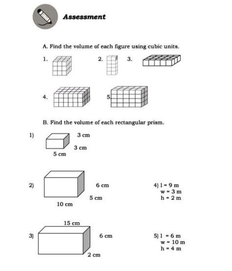 A.find the volume of each figure using cubic units.B.find the volume of each rectangular prism ...