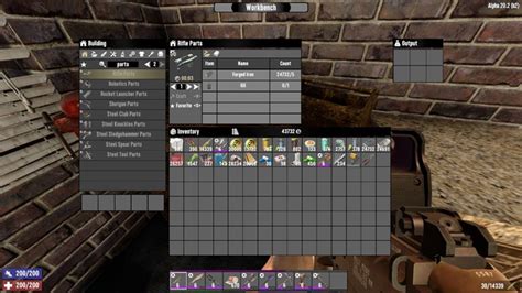 Parts Crafting A20 v1.3 – 7 Days to Die Mods