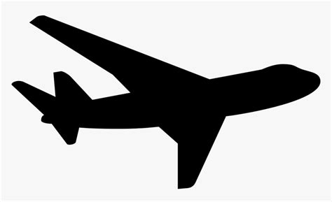 Plane Vector Png - Airplane Silhouette Png, Transparent Png - kindpng