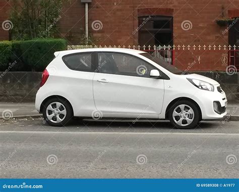 White Kia Picanto car editorial stock photo. Image of britain - 69589308