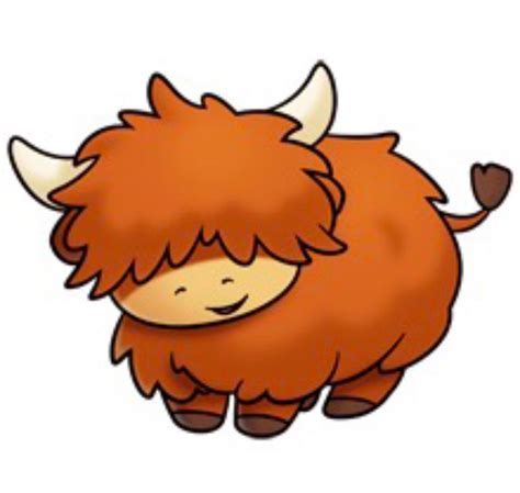 Highland Cow | Cow drawing, Cute art, Cute drawings