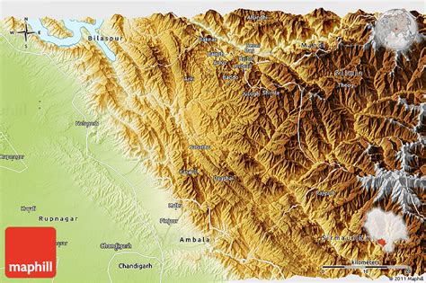 Physical 3D Map of Solan