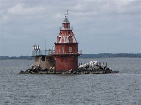 delaware+lighthouses | Ship John Shoal Lighthouse, Delaware Bay, New ...