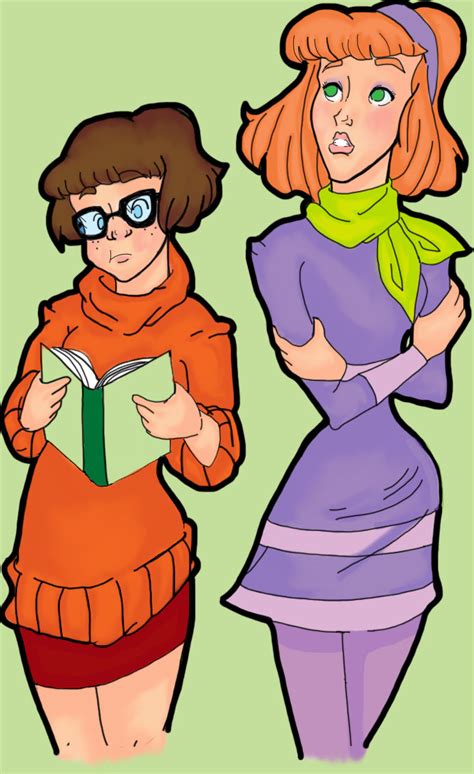 Daphne and Velma colored by re-invent-the-world on DeviantArt