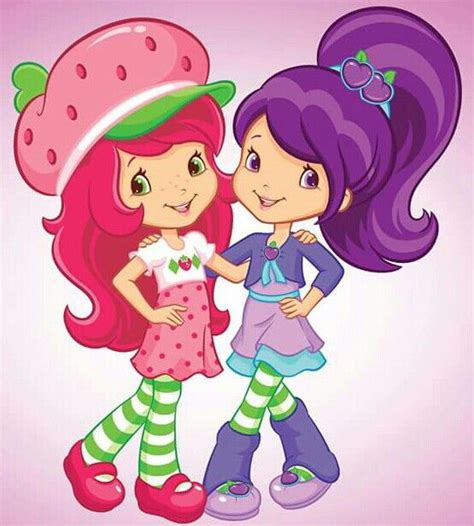 Strawberry Shortcake and Plum Pudding as berry best friends | Strawberry shortcake cartoon ...