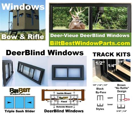 Whitetail Deer Hunters Best Deerblind & Hunt Stand Windows Door Kits, Slider Track Systems | All ...