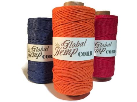 Hemp Twine Orange 1mm Macrame Hemp Cord Packaging String