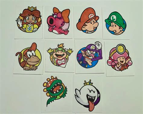 Drawing my Mario Kart 9 dream roster PART 3 - 10 new entries from Mario ...