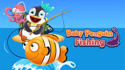 Baby Penguin Fishing