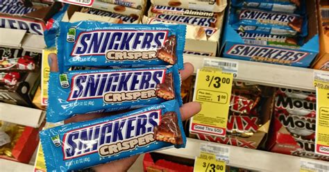 CVS: Snickers Crisper Bars ONLY 58¢ Each