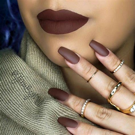 Pin on Accessories R Everything !! | Brown nails design, Matte nail colors, Brown nails