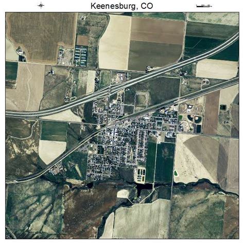 Aerial Photography Map of Keenesburg, CO Colorado