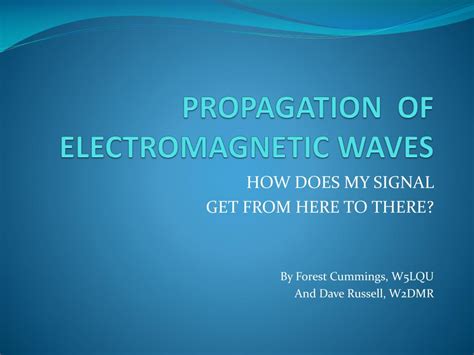 PPT - PROPAGATION OF ELECTROMAGNETIC WAVES PowerPoint Presentation, free download - ID:4359748