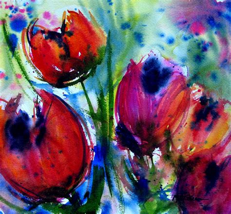 Marti Green Artist: Wet-into-Wet Watercolor Painting