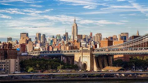 HD wallpaper: New York city, brown concrete structures, skyscraper ...