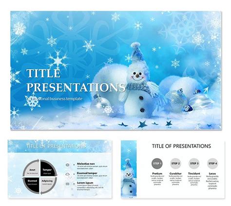 Christmas and snowman PowerPoint templates