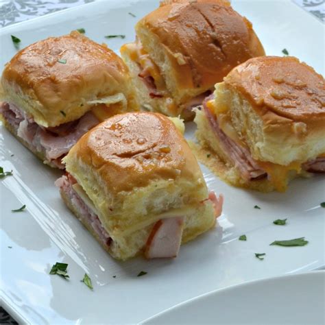 Baked Ham and Cheese Mini Sandwiches - Crockpot Girl