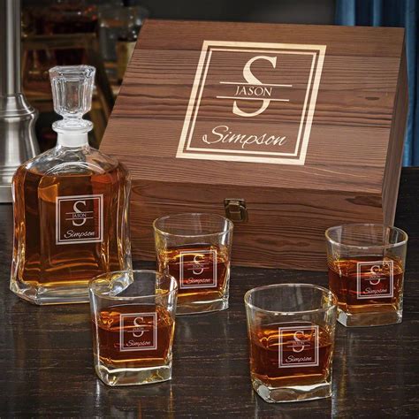 Any man will love getting this incredible whiskey decanter box set. #whiskeygifts # ...