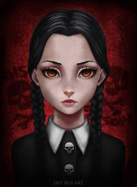 Wednesday Addams Fan Art by DeyRus on DeviantArt Gothic Art, Gothic Girls, The Addams Family ...