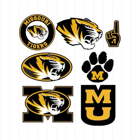 INSTANT DOWNLOAD Missouri Tigers Svg File Mizzou Logo