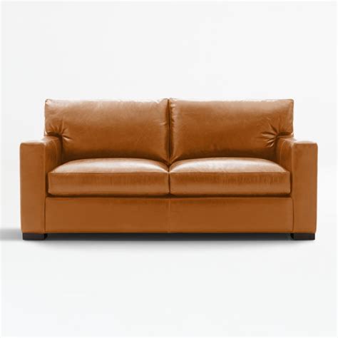 Axis Leather Full Sleeper Sofa with Air Mattress | Crate & Barrel