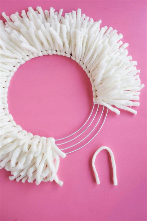 DIY Yarn Wreath - A Beautiful Mess