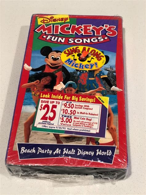 Unopened Mickey's Fun Songs VHS Tape From 1995 | EstateSales.org