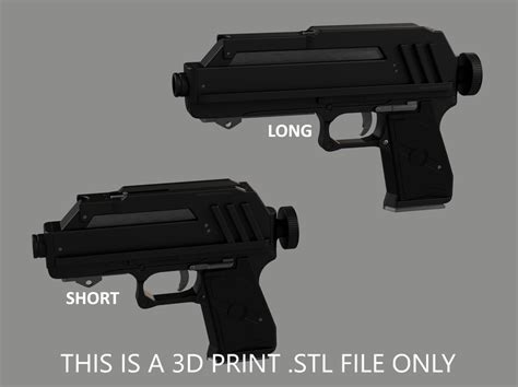 ArtStation - DC-17 Blaster Pistol (Long and Short Versions) - 3D Print .STL File | Resources