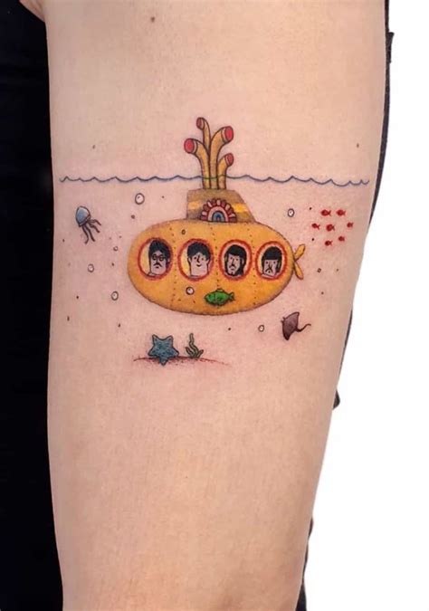 Yellow Submarine Tattoo | Beatles tattoos, Beatles inspired tattoos ...