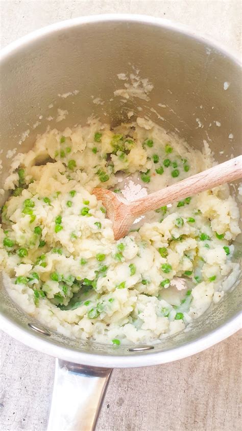 Mashed Potato and Peas Traditional Comfort Food