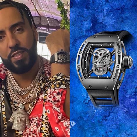 French Montana - Richard Mille RM 052 “Skull” tourbillon in titanium ...