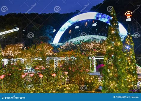 Ashikaga Flower Park Winter Illumination 2018 Stock Photo - Image of festive, tochigi: 132745396