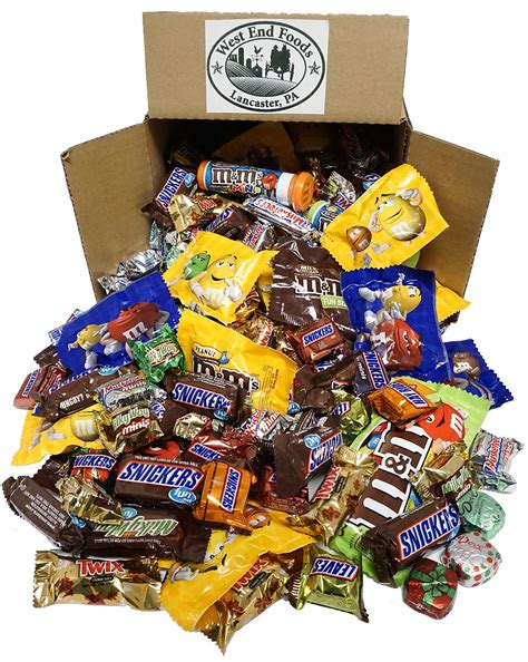 Buy Chocolate Box (5 LBS) Assortment of M&M's Candy, Snickers, Milky Way, and Many More, Bulk ...