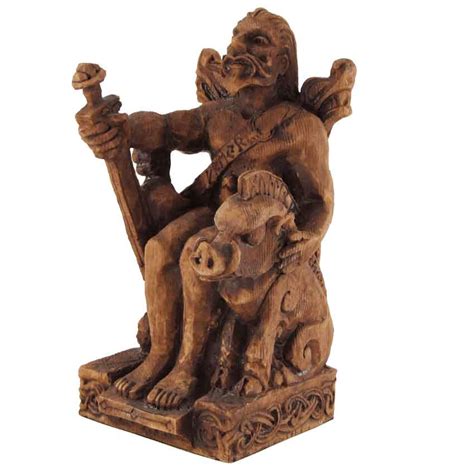 Seated Freyr Statue - DD-166-FRRW - Medieval Collectibles